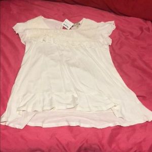 White soft blouse never worn with tag
